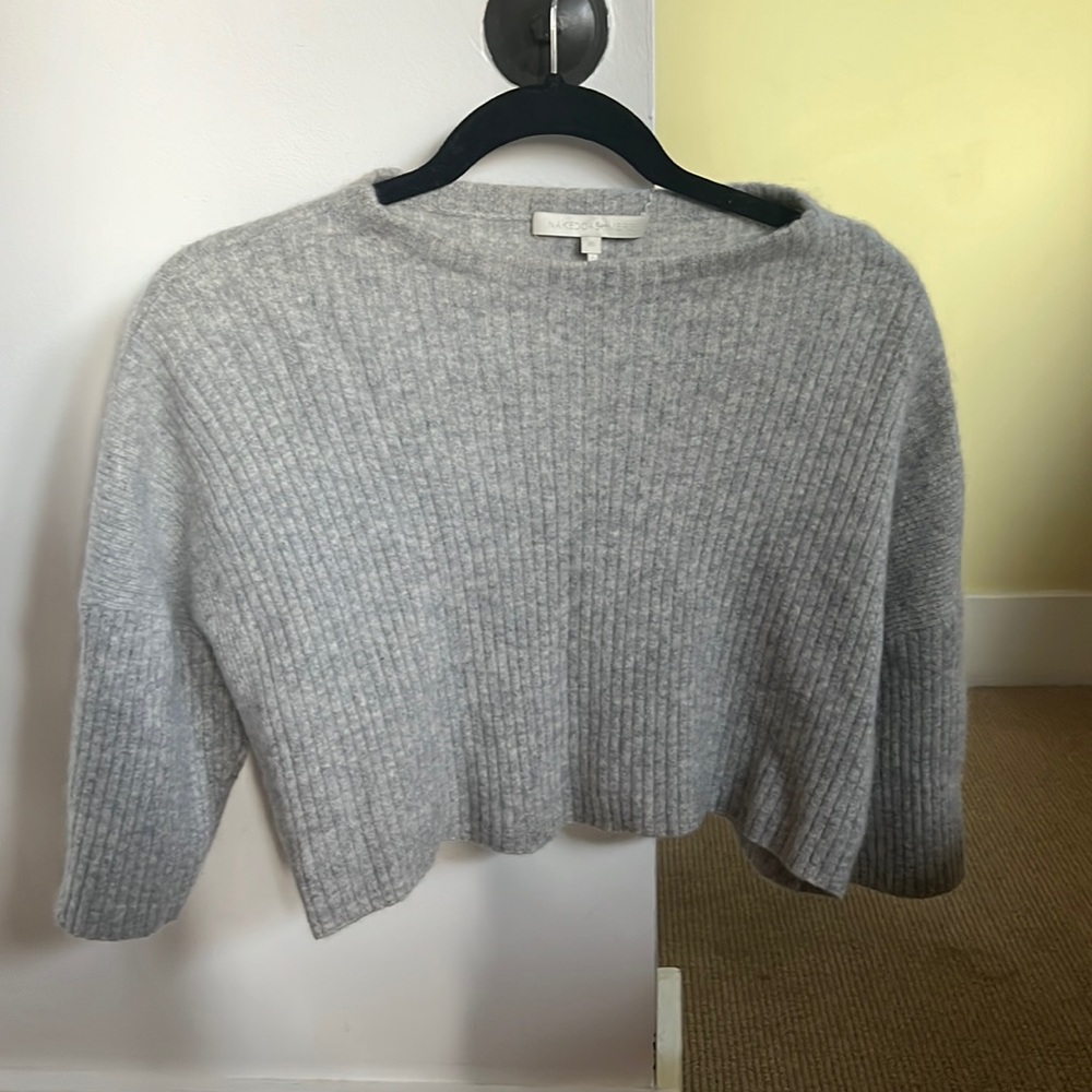 Naked cashmere cropped Grey sweater